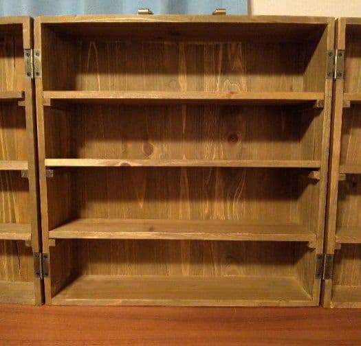 新品　アンティークウッドディスプレイトランクボックス　マルシェディスプレイです。