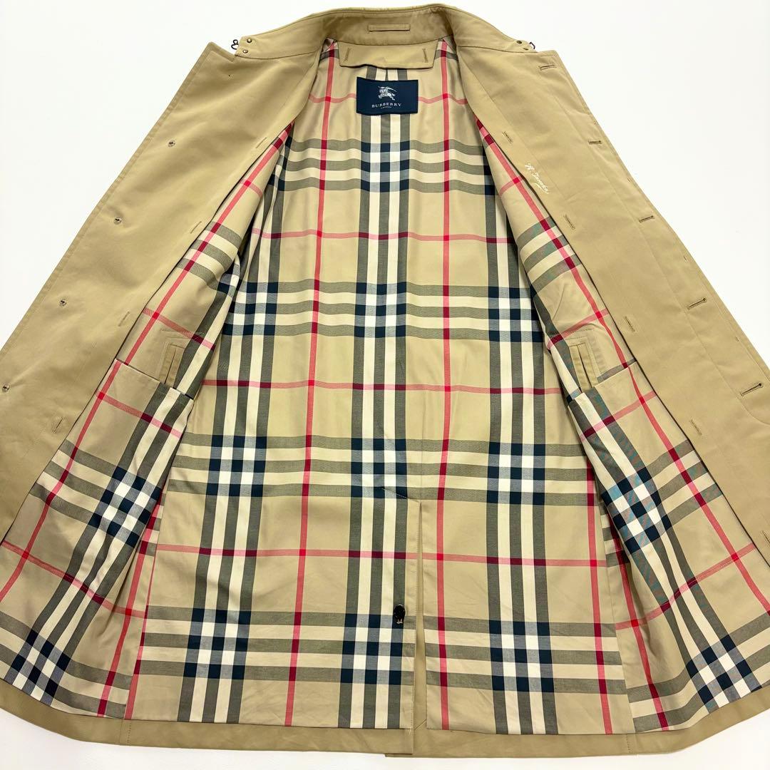 極美品 BURBERRY LONDON ステンカラーコート ウールライナー付き