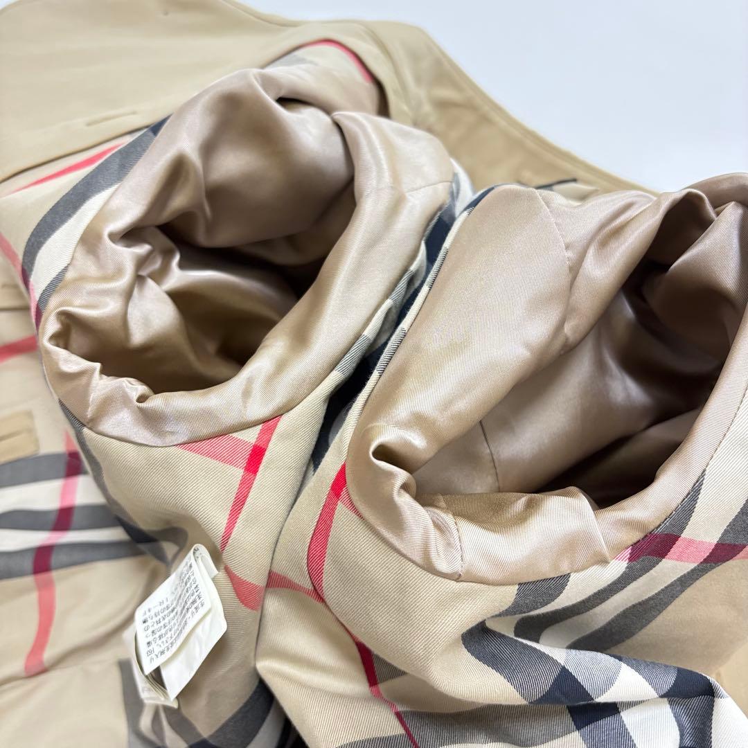 極美品 BURBERRY LONDON ステンカラーコート ウールライナー付き