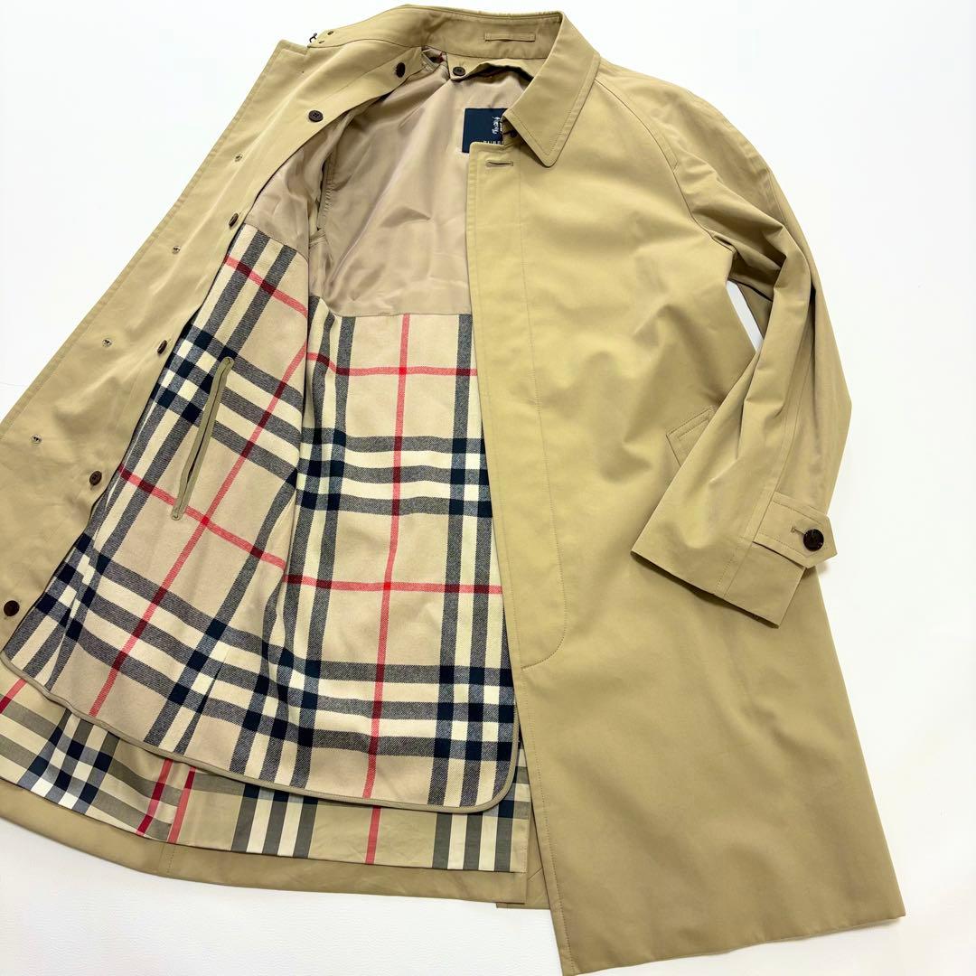 極美品 BURBERRY LONDON ステンカラーコート ウールライナー付き