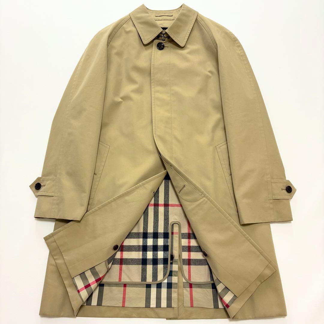 極美品 BURBERRY LONDON ステンカラーコート ウールライナー付き