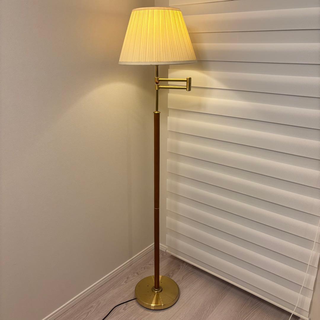 ヴィンテージ スイングアーム フロアスタンド IDC大塚家具 村上工作所社製