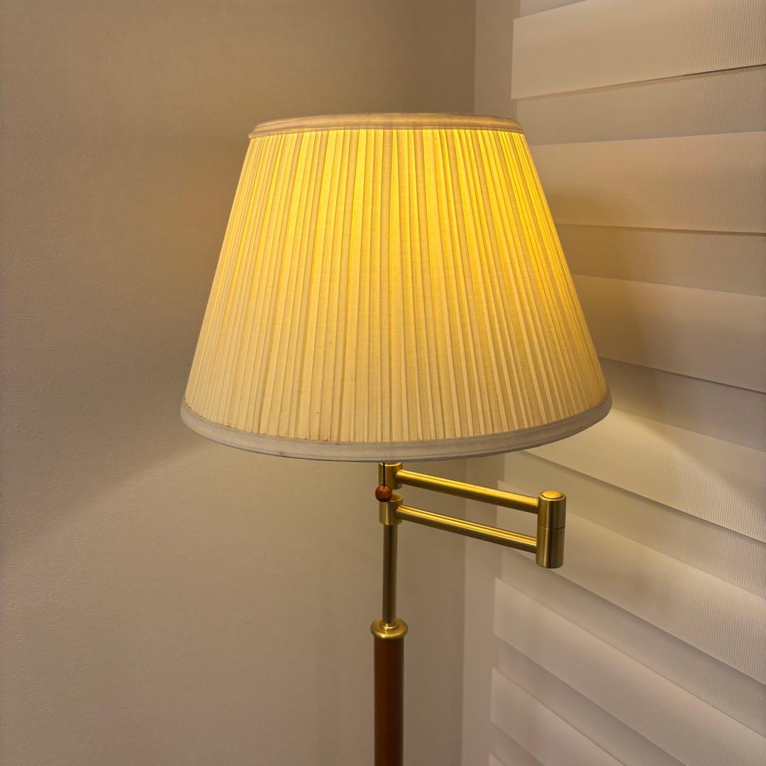 ヴィンテージ スイングアーム フロアスタンド IDC大塚家具 村上工作所社製