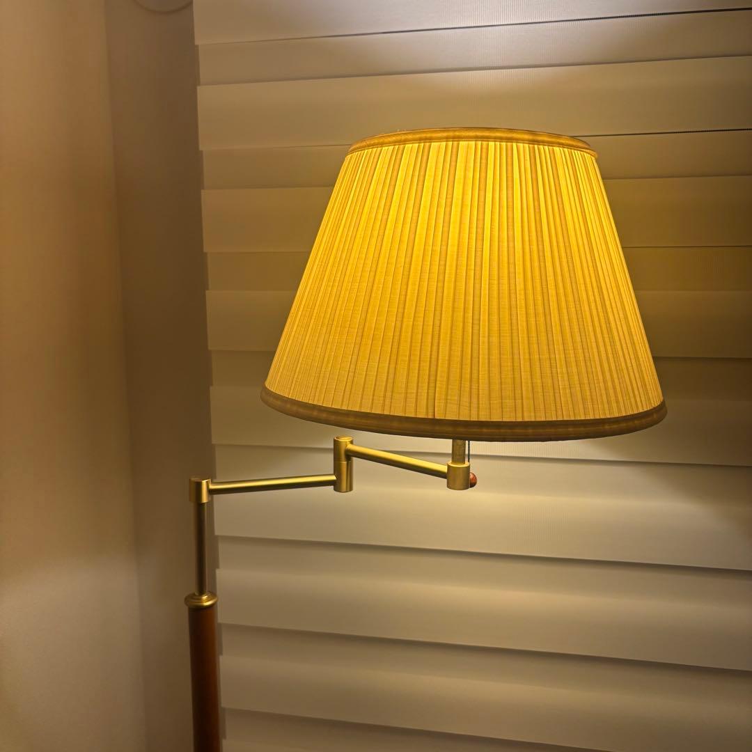 ヴィンテージ スイングアーム フロアスタンド IDC大塚家具 村上工作所社製