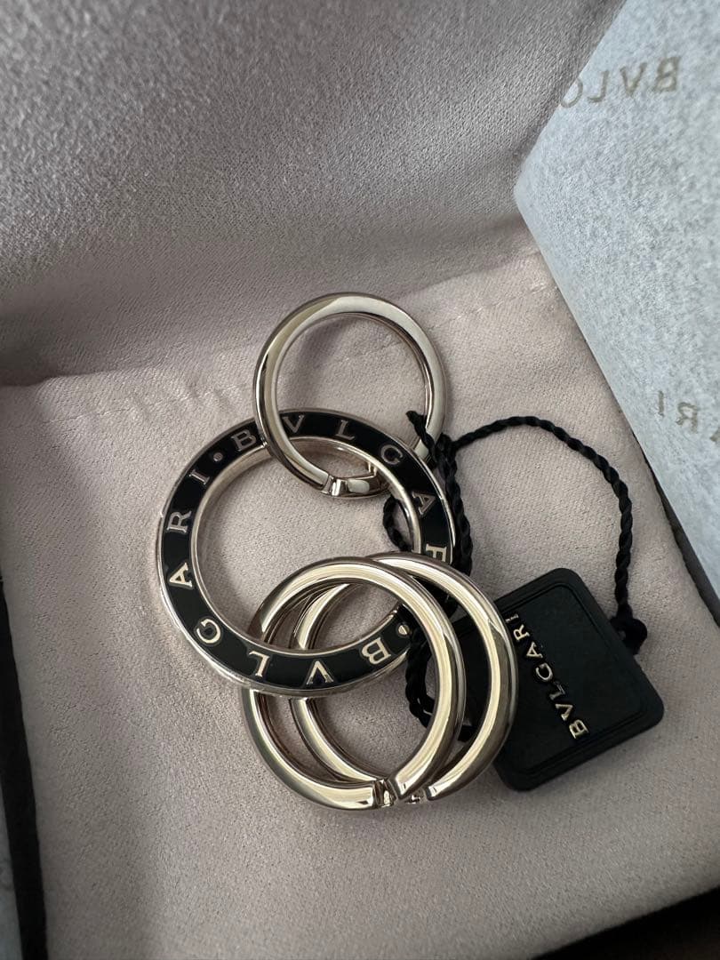 新品未使用！BVLGARI キーリング ブラック