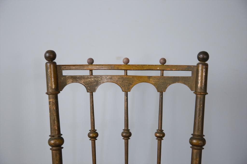 フランスアンティーク木製ナポレオンチェア/ダイニングイス/サロン90-120-2