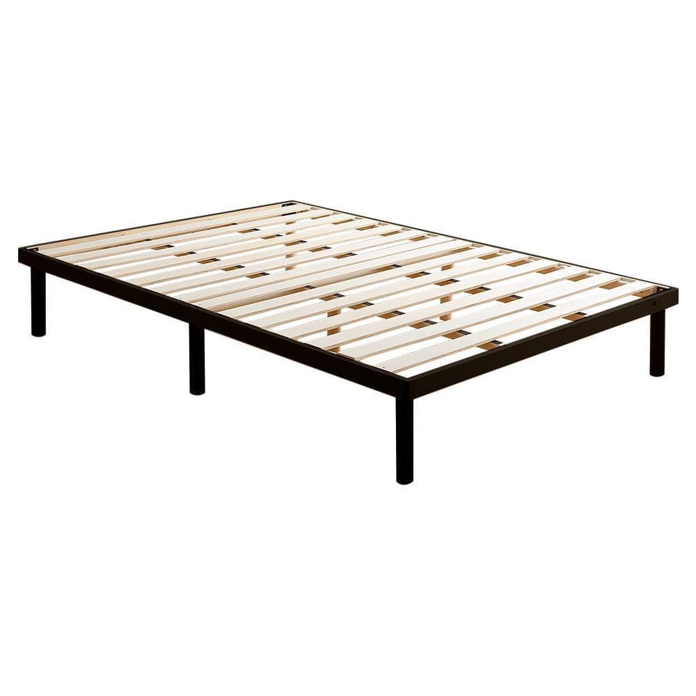 【ダブル】すのこベッド 北欧パイン材 低ホルムアルデヒド ブラウン