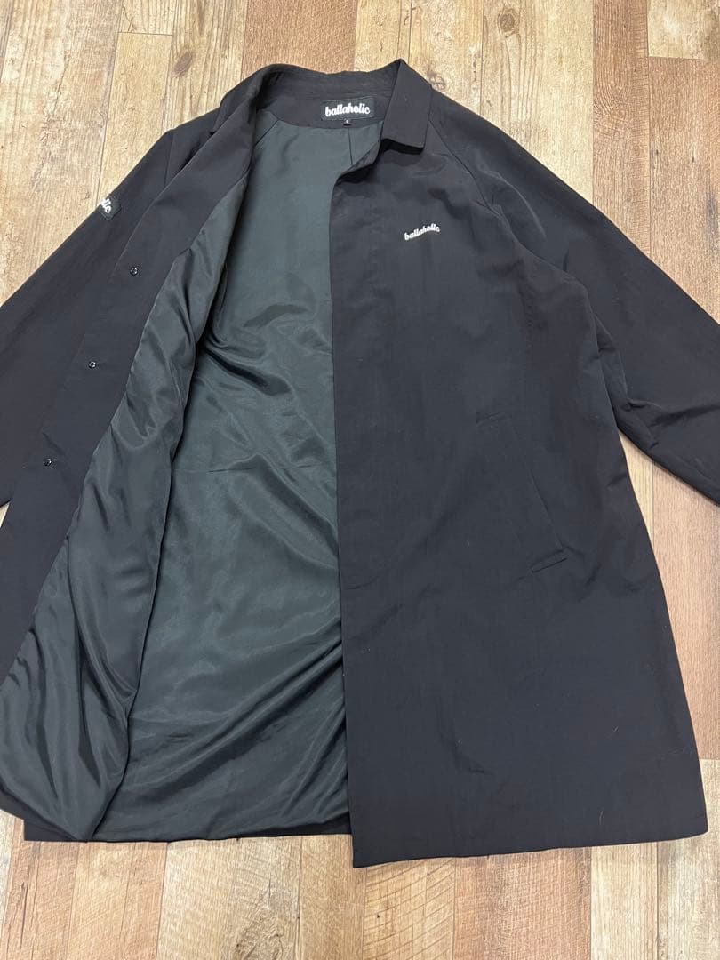 ballaholic Logo ステンカラーコート(ブラック)L