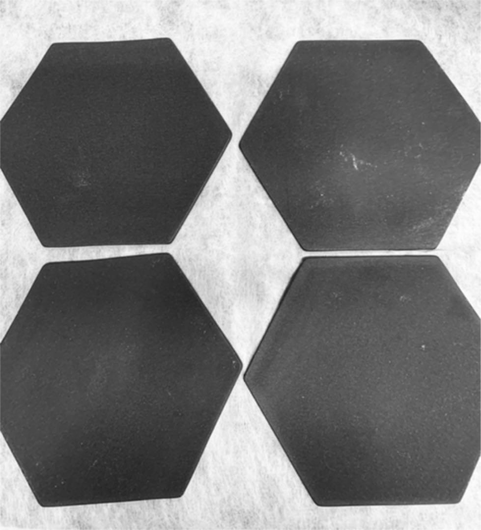 本日限定セール！ma pottery 黒六角プレート４枚