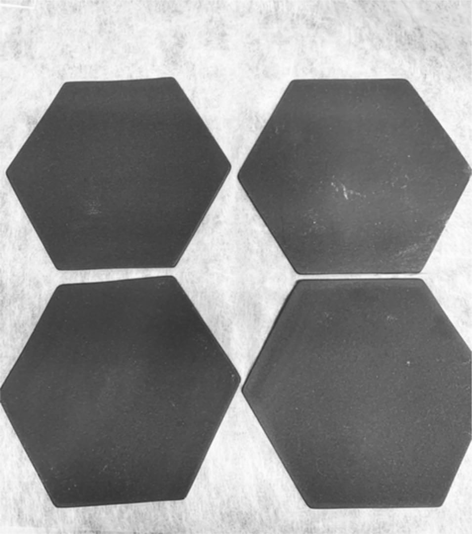 本日限定セール！ma pottery 黒六角プレート４枚