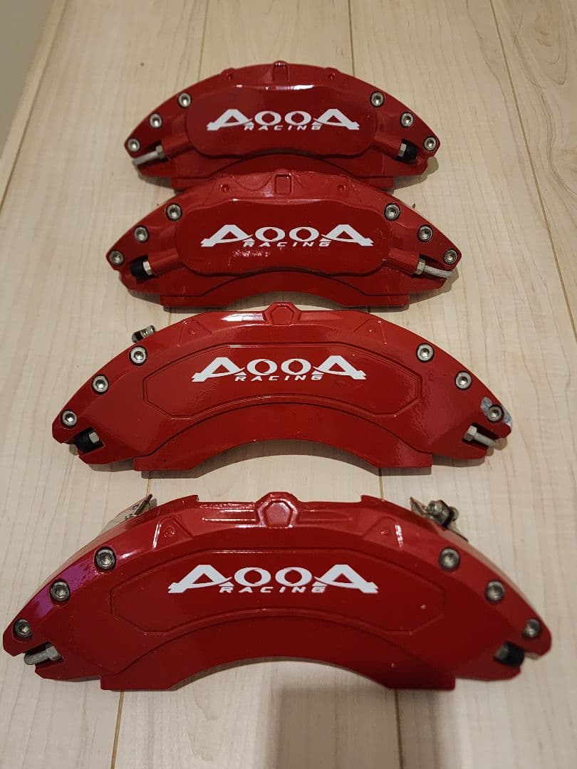 80ハリアーブレーキキャリパーカバー レッド 4個セット