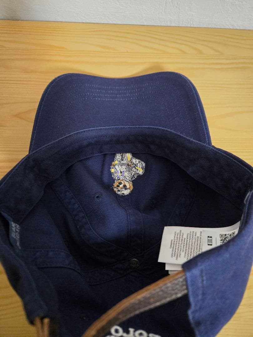 ラルフローレン BEAMS 別注 ポロベア キャップ ネイビー