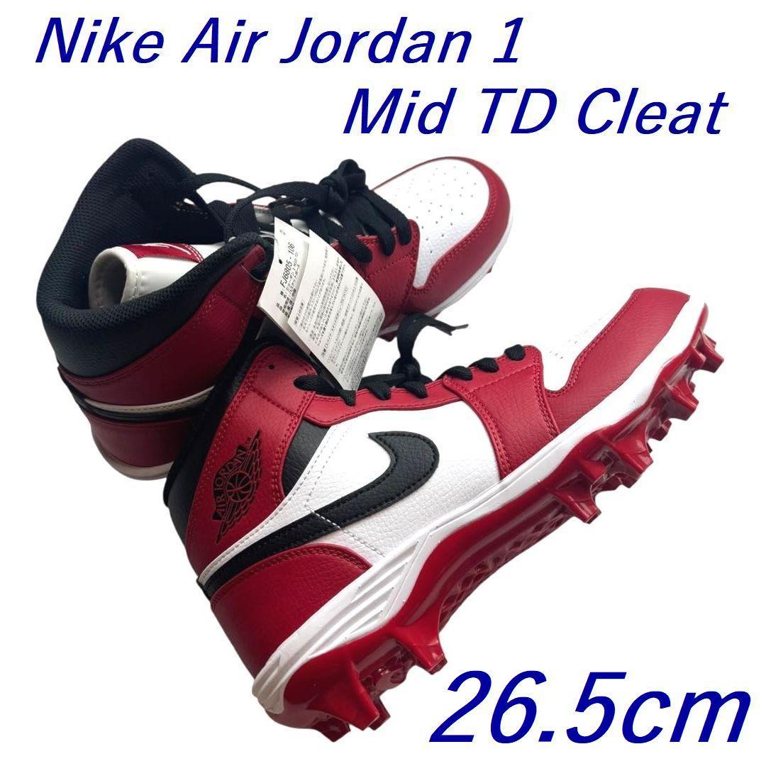 A新品 26.5cm ナイキ エアジョーダン1 ミッド クリート FJ6805