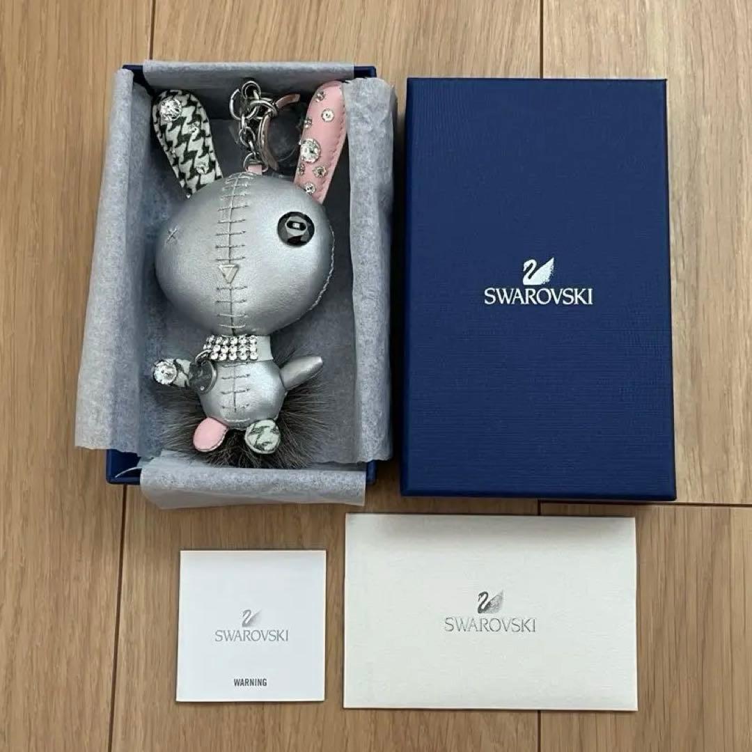 【新品】Swarovski キーリング バッグチャーム