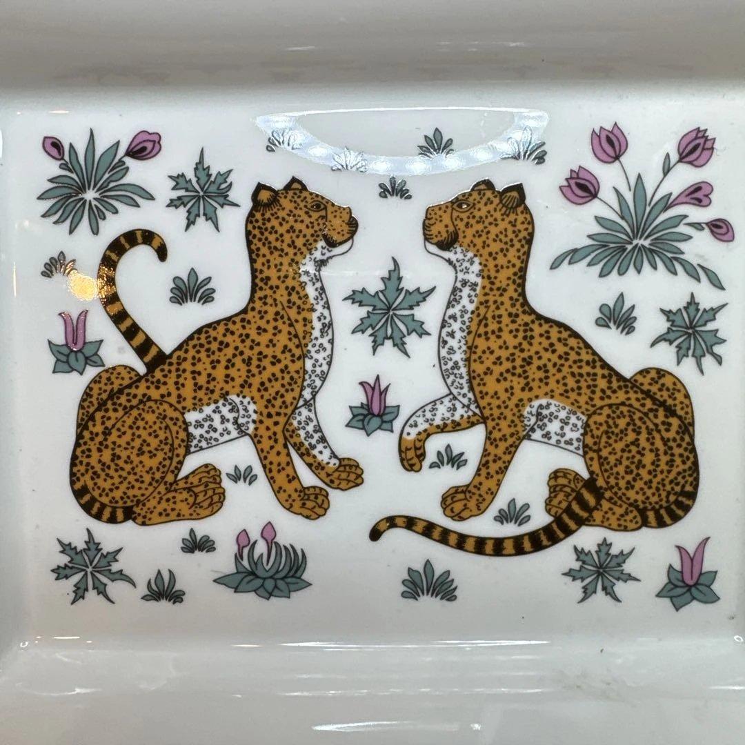 HERMES エルメス レオパード 小物入れ 陶器