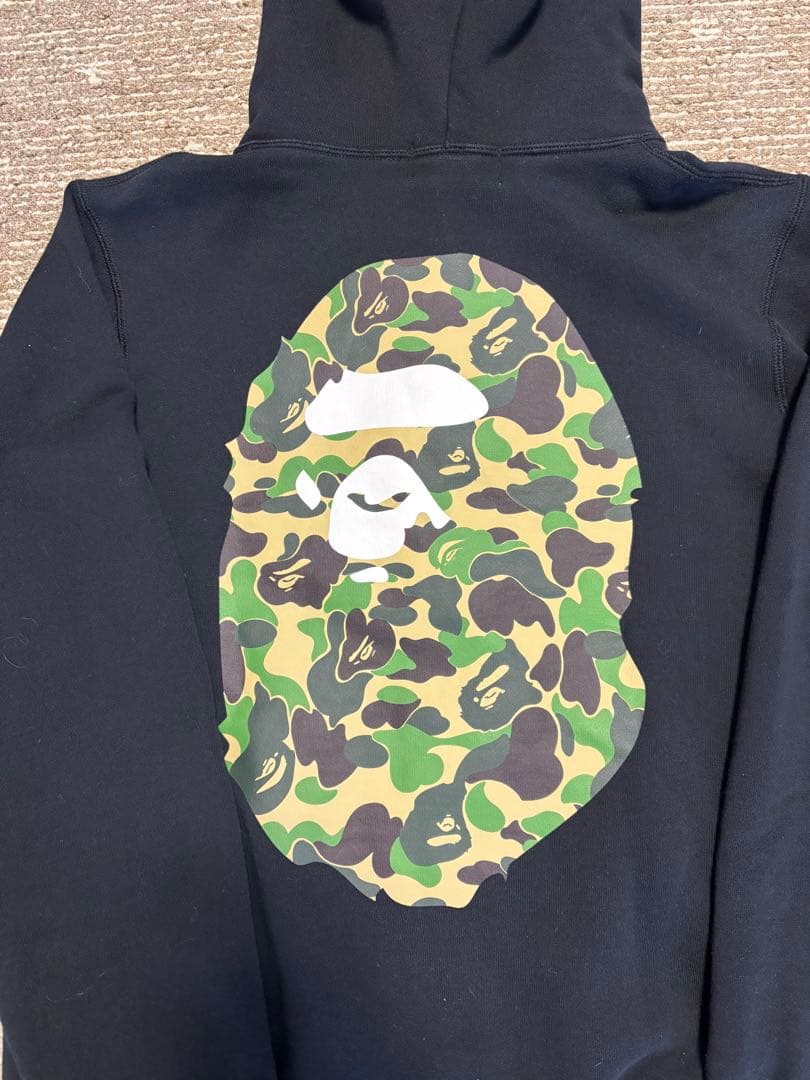 BAPE ジップアップパーカー ブラック