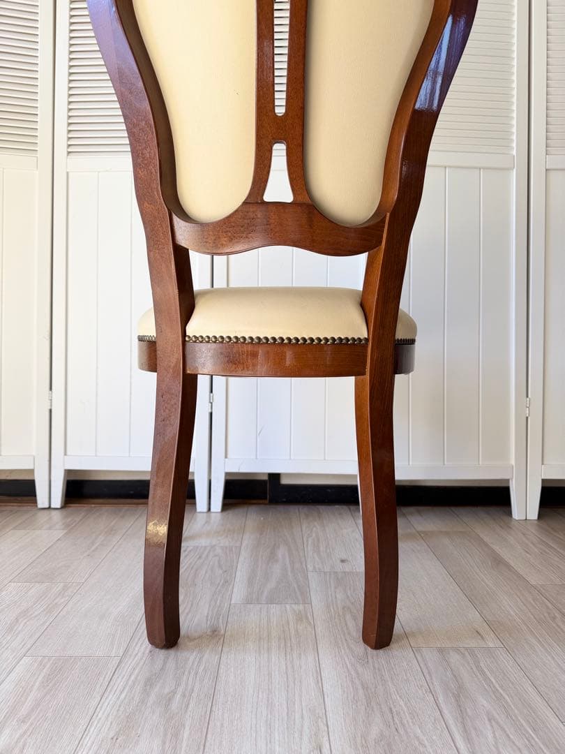 ③ サルタレッリ ダイニングチェア 猫脚チェア 1脚　(4脚同時販売)