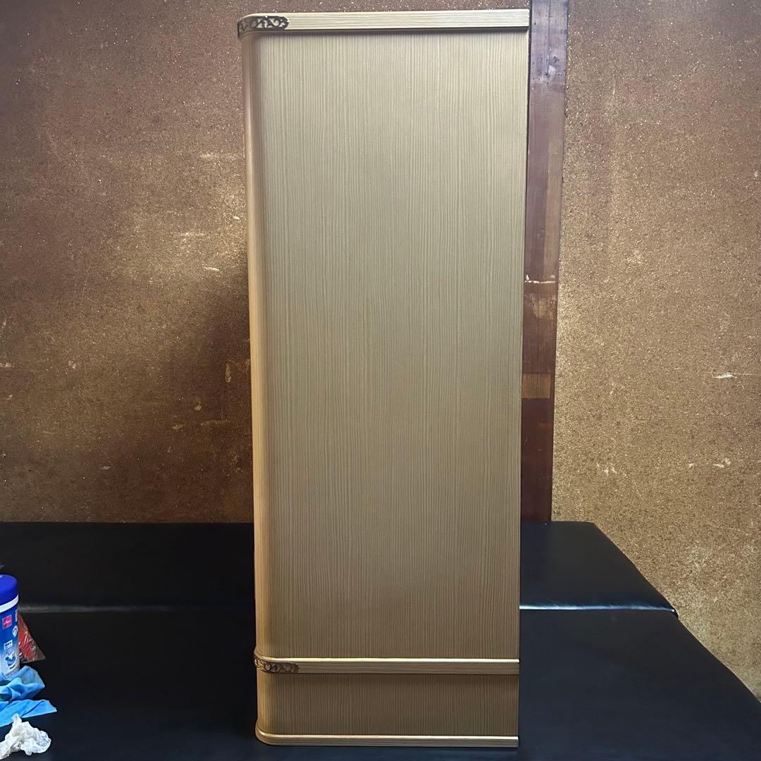 極希少　桐下駄箱　桐箪笥　和桐　前飾り付き　年輪に桐　隠し鍵飾り　和モダン