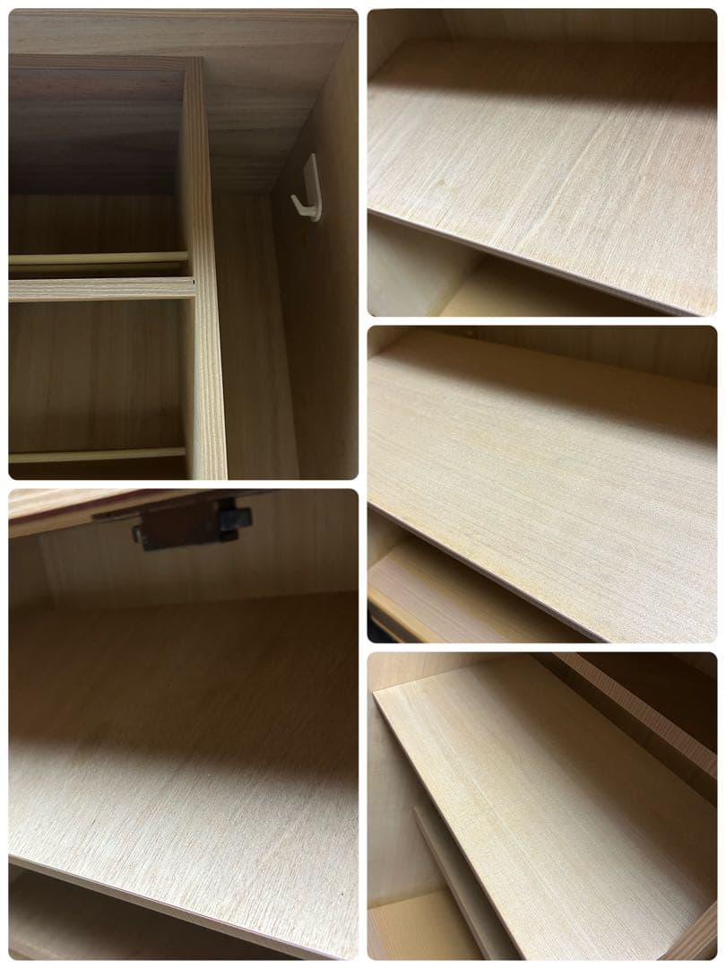 極希少　桐下駄箱　桐箪笥　和桐　前飾り付き　年輪に桐　隠し鍵飾り　和モダン