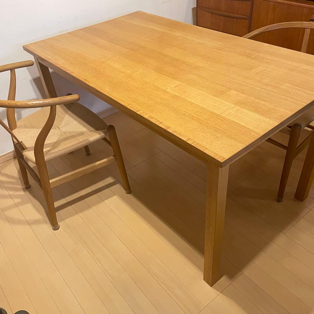 廃盤品 無印良品 無垢材　ダイニングテーブル　140cm