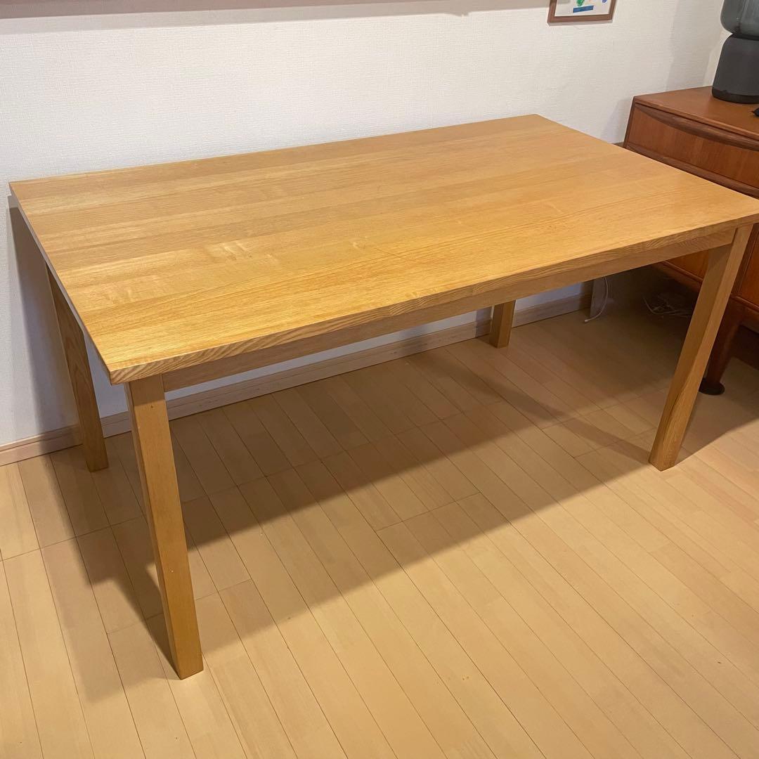 廃盤品 無印良品 無垢材　ダイニングテーブル　140cm