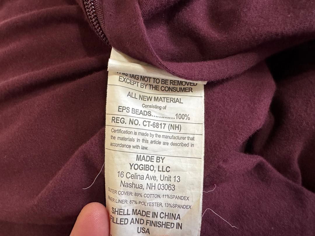 yogibo ショート　ビーズクッション