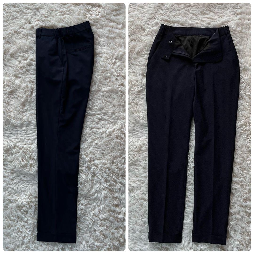 スーツセレクト×Samantha コラボ セットアップ ストライプ ネイビー7