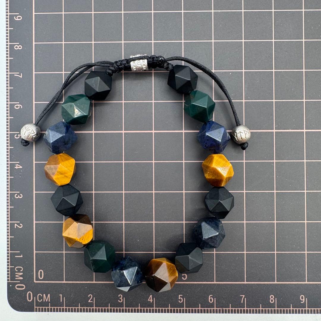 AWNL 天然石 ブレスレット 箱 カード 保存袋 オニキス タイガーズアイ 他