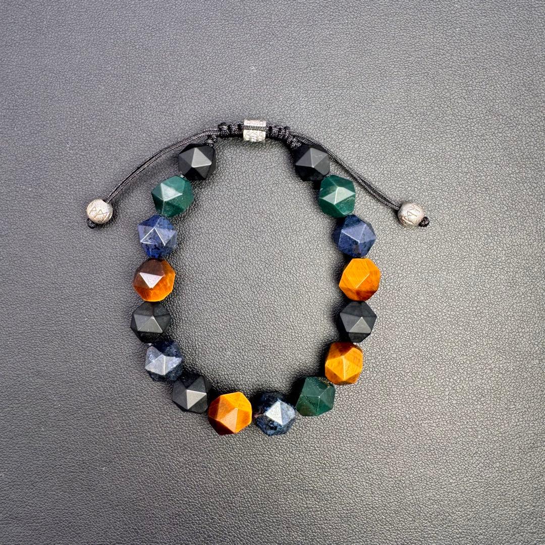 AWNL 天然石 ブレスレット 箱 カード 保存袋 オニキス タイガーズアイ 他