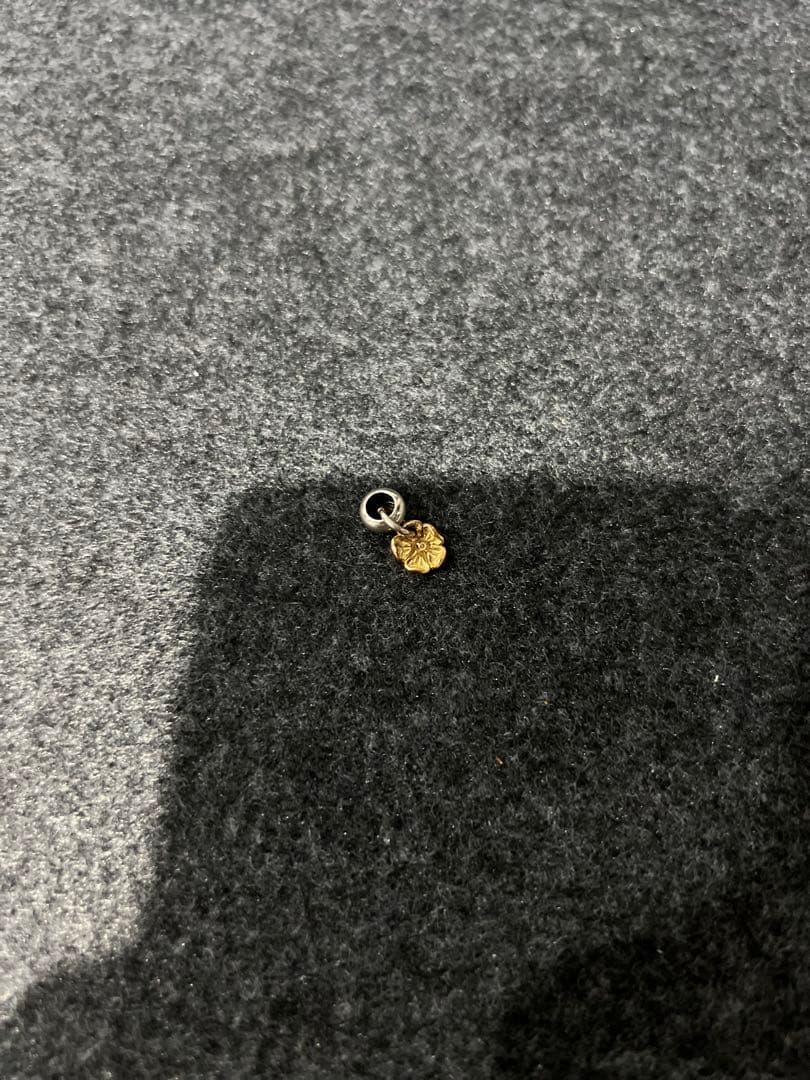 ゴローズ　角型小銭入れ　ブラック tady&king ローズ　K18 チャーム