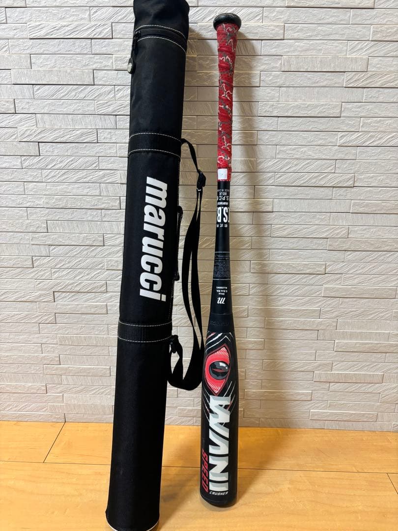 marucci WANI CRUSHER バット 黒/赤 バットケース付き