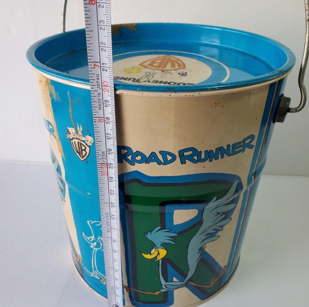 80s Road Runner バケツ Warner Bros. 缶 アメコミ