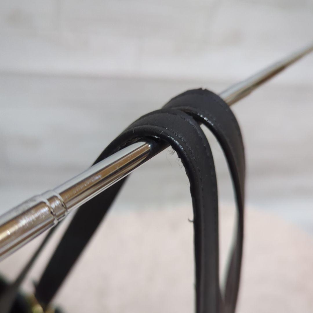 【COACH】本革レザートートバッグ/エンボス加工ロゴ/黒/肩掛け可/A4収納可