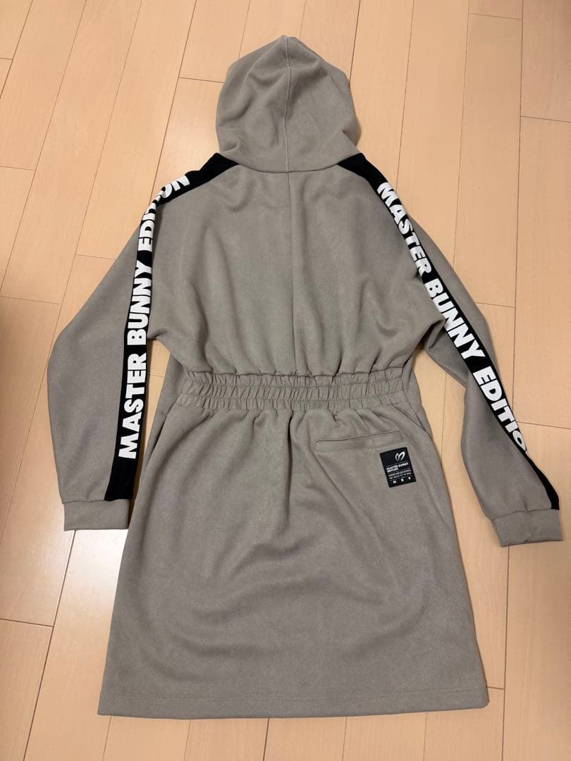 【美品】MASTER BUNNY EDITION フード付きワンピース グレー