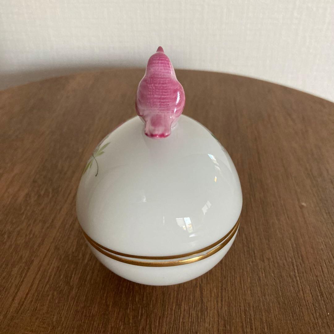 ヘレンド HEREND ウィーンの薔薇 ボンボニエール 鳥型蓋付き小物入れ