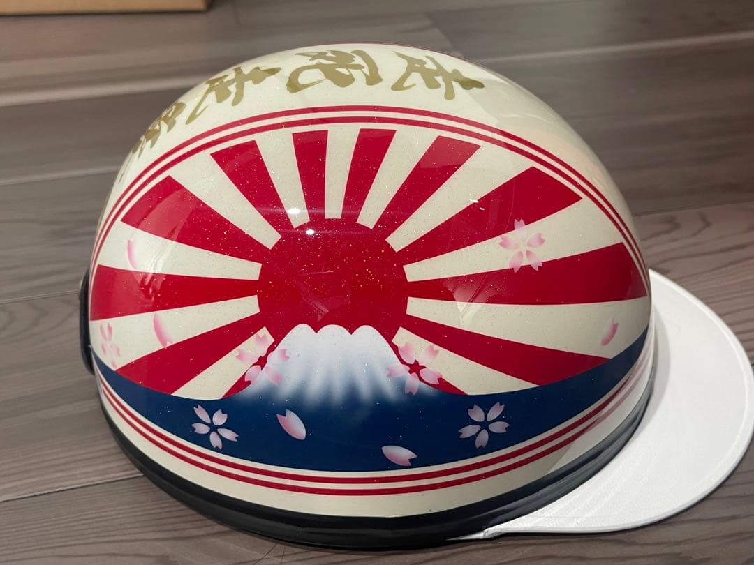 ダルマ 富士日章 コルク半 ヘルメット 三段シート ロケットカウル