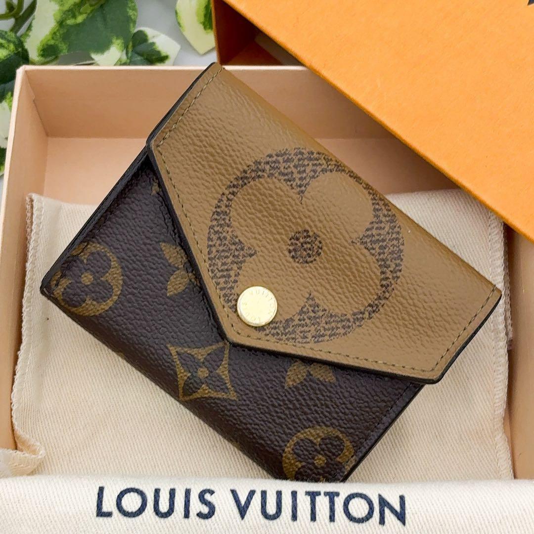 超美品★ルイヴィトン ゾエ リバース 三つ折り財布 モノグラム ミニ財布