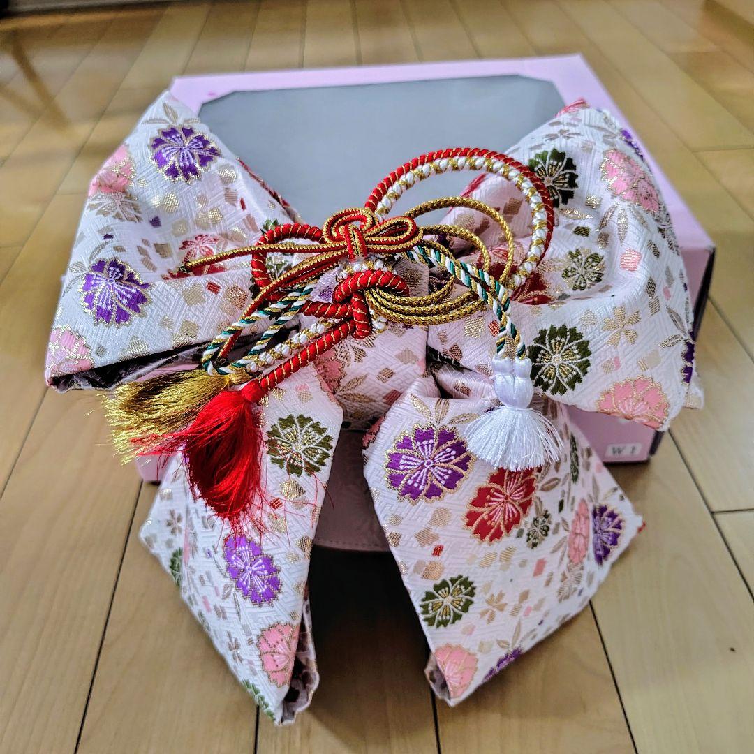 七五三用 （7歳）花柄着物セット（黄色）