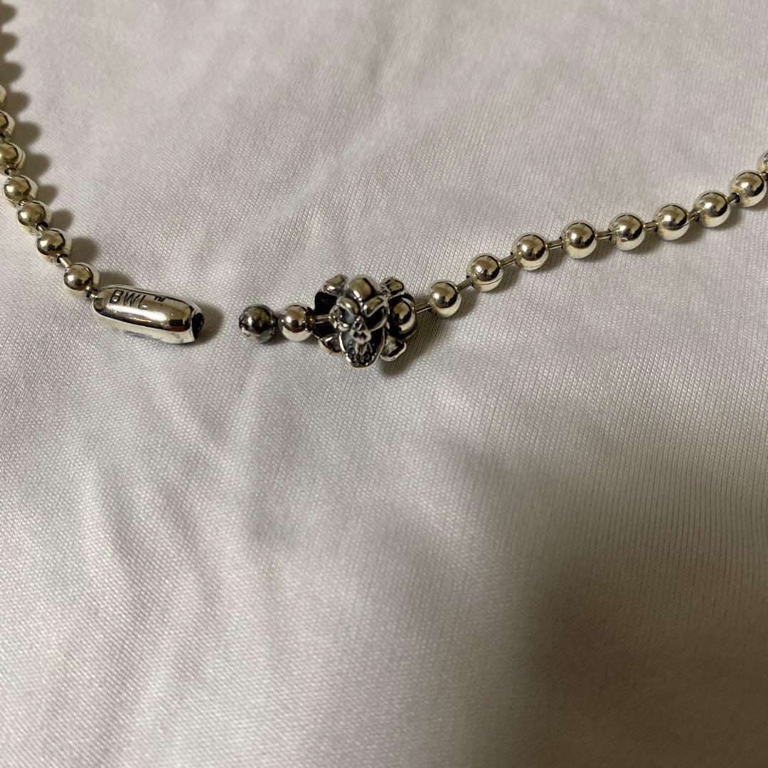 BWL ボールチェーン 4mm w/SKULL＆CB 21 INCH