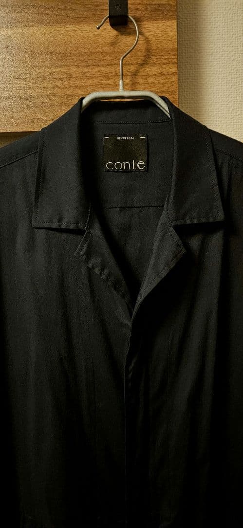 coa conte オープンカラー オールインワン ネイビー