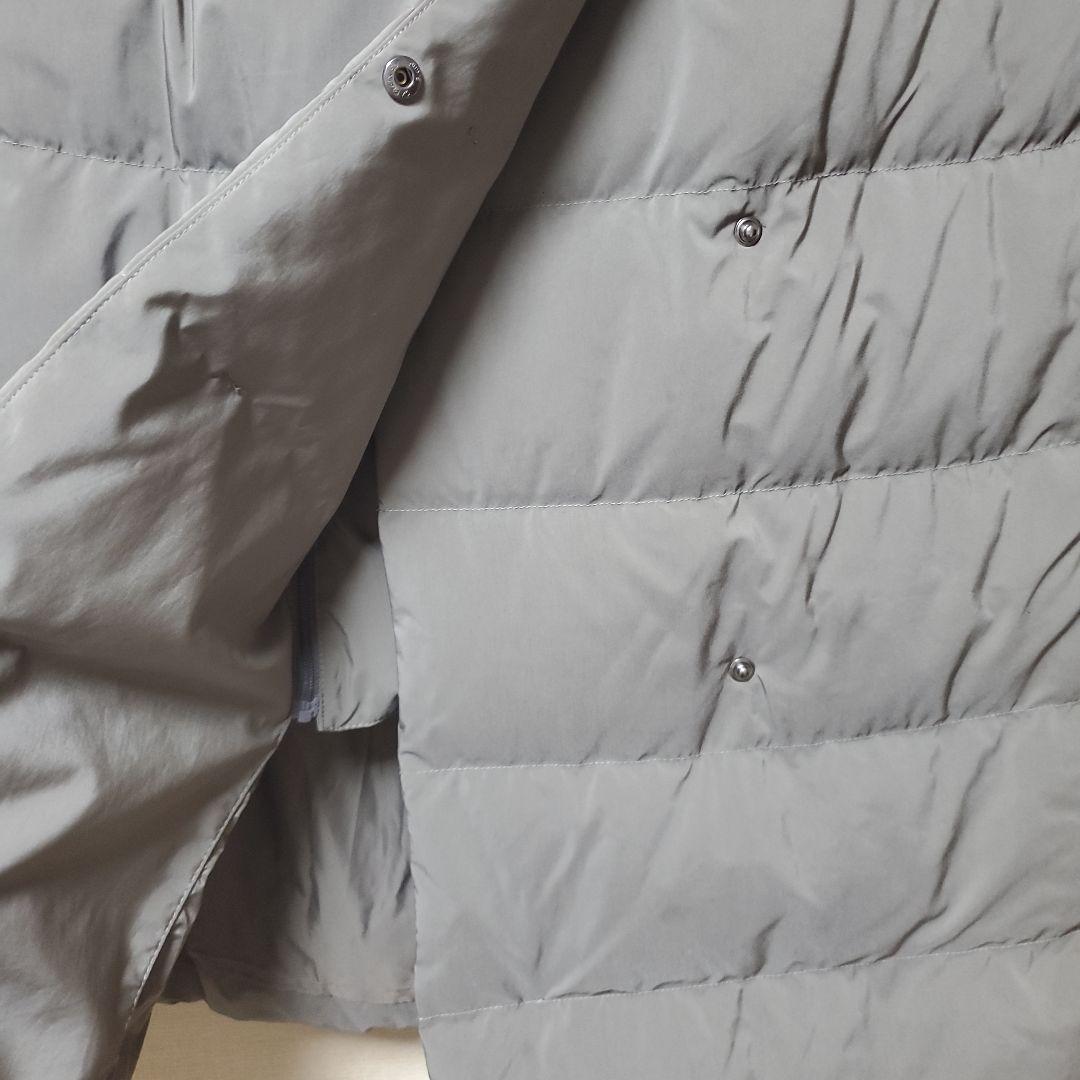 【美品】PLST フード付きグレー ロングダウンジャケット　L