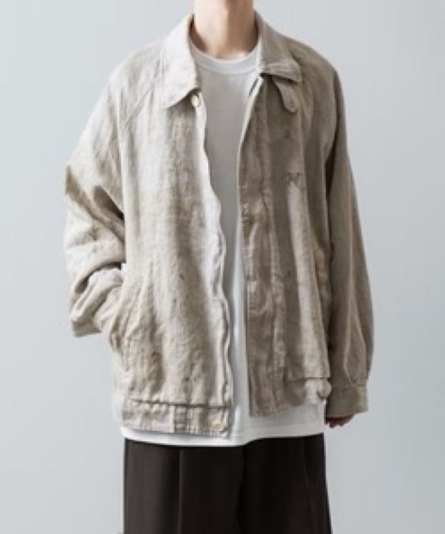 ジャケット・アウター sssteinHEAVYLINENHERRINGBONEZIPJACKET