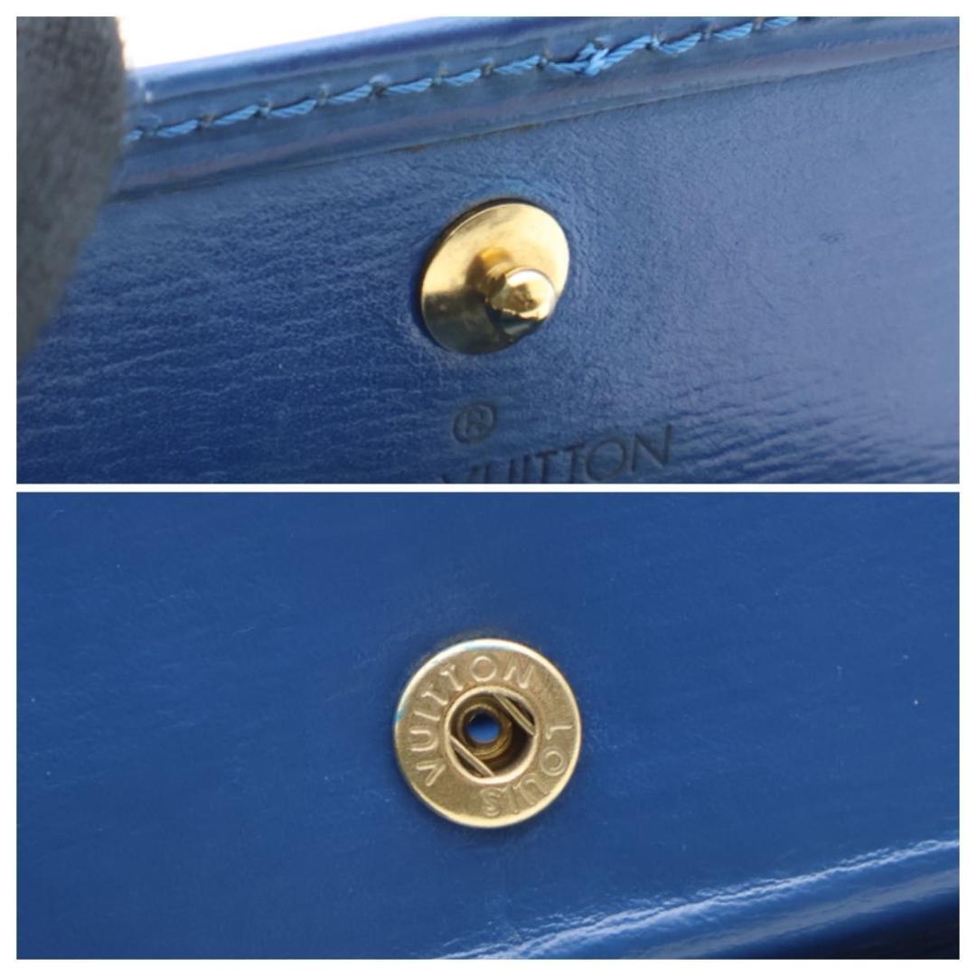 【極美品】ルイヴィトン　ポルトモネボワット　エピ　ケース　小銭入れ　青