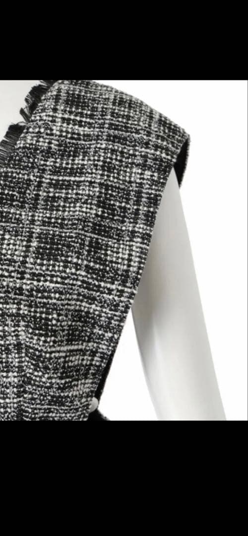 【Apuweiser-riche】ラップツイードジャンスカ