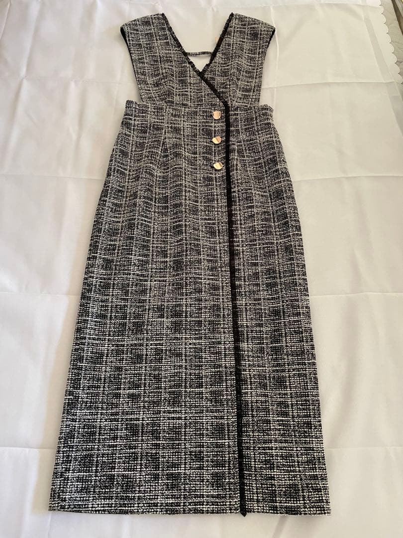 【Apuweiser-riche】ラップツイードジャンスカ