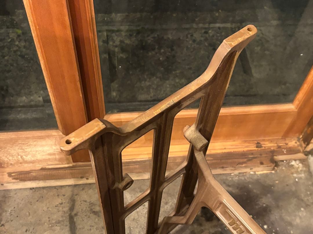 mitsubishi 三菱 足踏みミシン脚 アンティーク レトロ テーブル