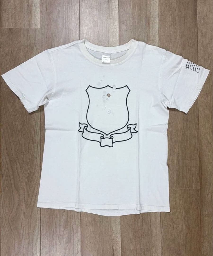 ナンバーナイン 名作 スタンダード期 エンブレムT 白 穴あき サイズ3