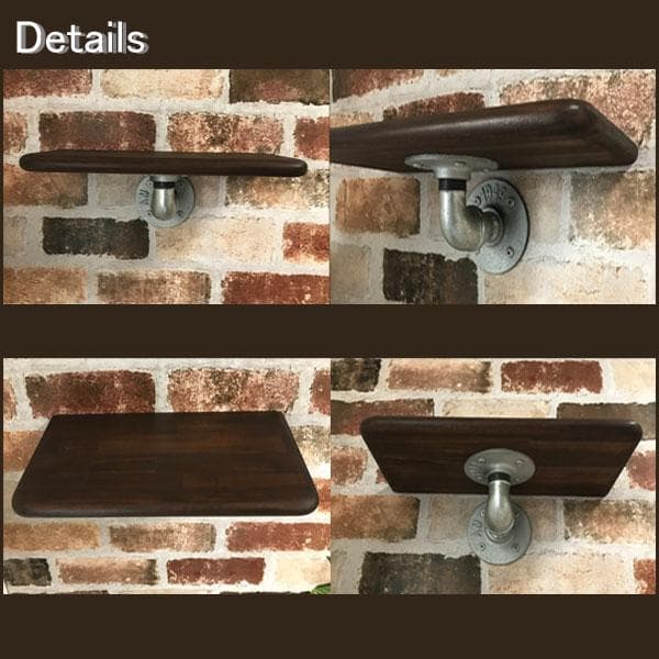 ウォールシェルフ　ウォールラック　おしゃれ　店舗什器　インダストリアル　3個