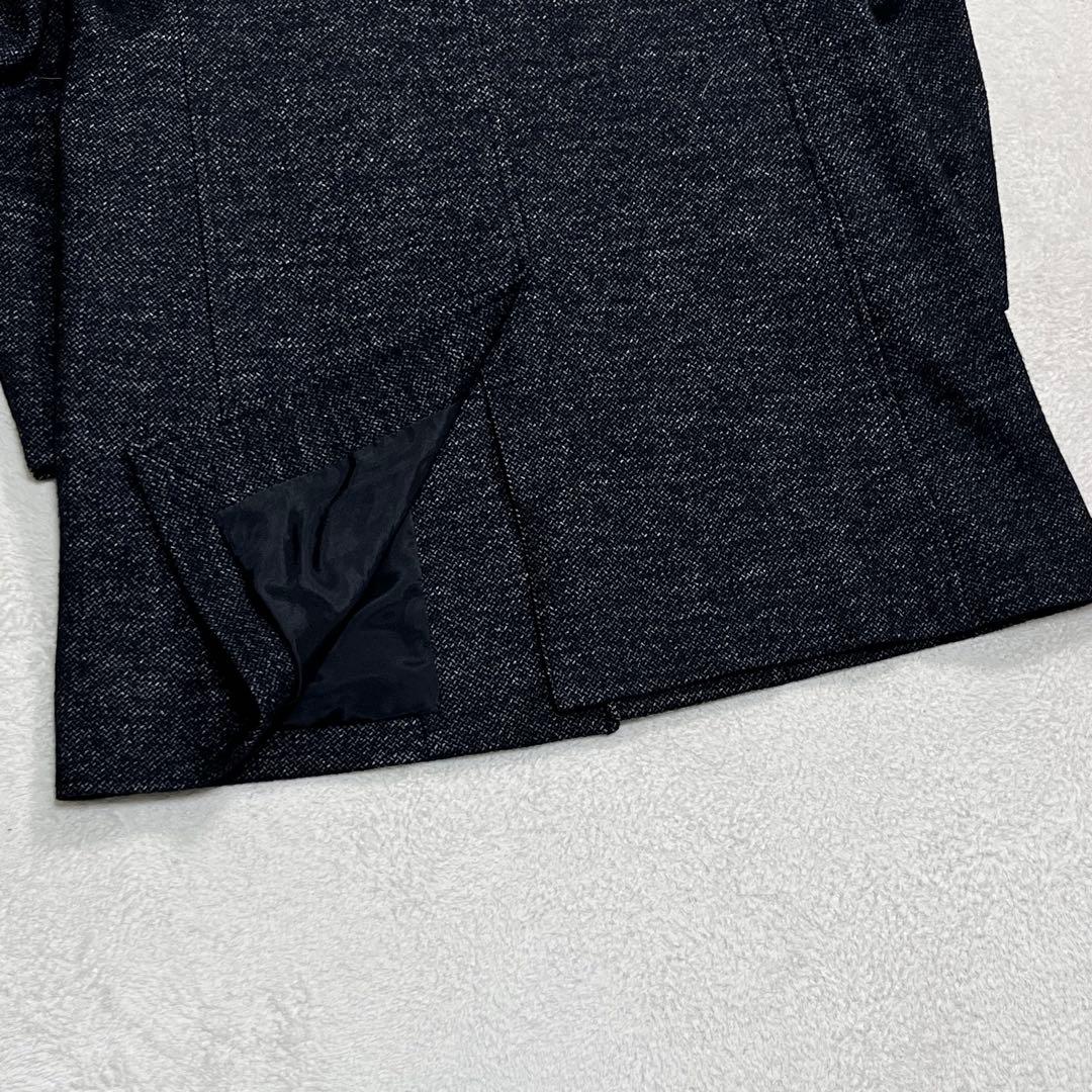 美品『ジョゼフ オム』ツイード チェスターコート ヘリンボーン フォーマル 48