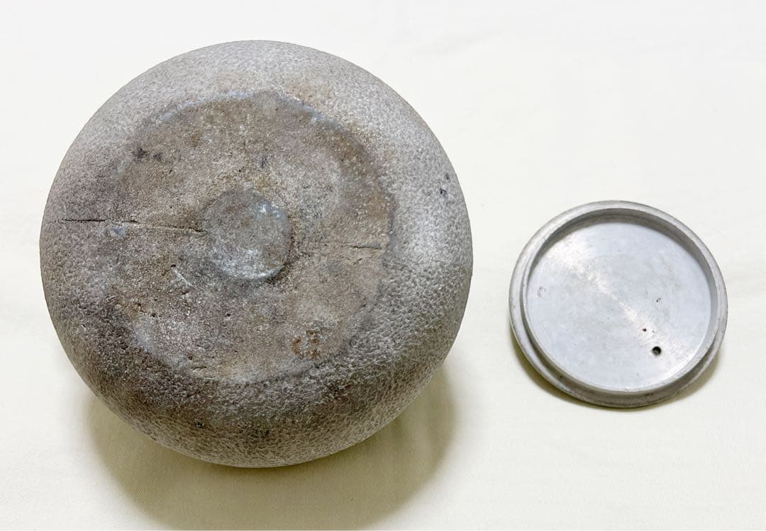 鋳物　松寿印　松竹梅彫　やかん　年代不詳　アンティーク